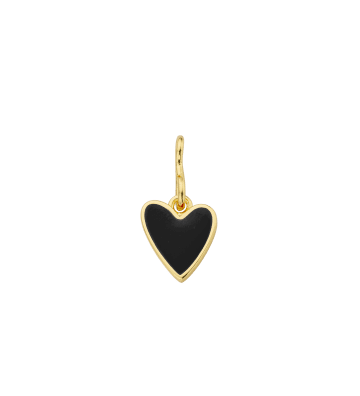 Grigri Charm Black Heart - Or