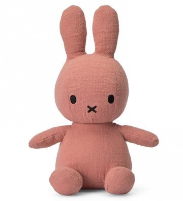 Lapin Miffy mousseline rose...